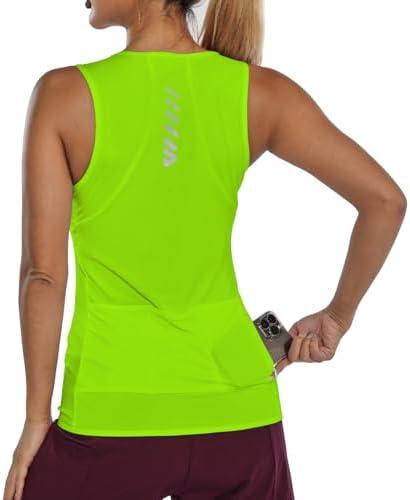 Wulibike Sleeveless Cycling Jersey Women Running Shirts Vest bike top Summer Biking tank Basic Top With Pockets M