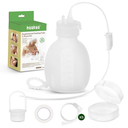 haakaa Supplemental Feeding Tube & Pouch Set, Baby Supplemental Nursing System, SNS Breastfeeding System, Food Grade Silicone, New Upgraded Design with Dual Tube Flow Control