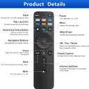 Voice Remote Control for Vizio-Smart-TV-Remote-Replacement XRT260 for Vizio D/P/M/V-Series Smart TVs