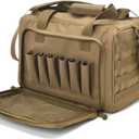 Tactical Gun Range Bag Deluxe Pistol Shooting Range Duffle Bags