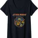 Womens Star Wars Boba Fett Blaster Poster V-Neck T-Shirt M