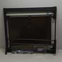 Babelio Clear Baby Gate, 29"-40" Door for doorways, Auto Close for Dog/Pet, Modern Acrylic, Elegance Meet Safety, Pressure Mounted for Child, Black (30" Tall, 29-40" Width)