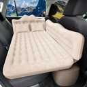 Car Air Mattress, Inflatable SUV Truck Air Mattress Back Seat Camping Bed Thickened Car Sleeping Pad for Travel, Car Bed SUV Mattress with Air Pump 2 Pillows, 69"L x 30"W x 6"Th