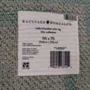 Backyard Bungalow Fifer Zane Area Rug - Aqua and Grey, 5 x 7 ft