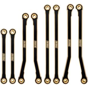 INJORA Black Coating Brass High Clearance Chassis Links for 1/18 RC Crawler Redcat Ascent-18 Upgrade