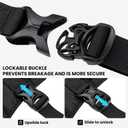 EXCELLENT ELITE SPANKER Escape Proof Dog Harness Reflective Harness with Padded Handle Breathable Durable Adjustable Vest for Medium Large Dogs Walking Training and Running Gear (Black)