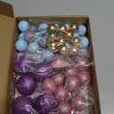 ASTARON 50 Pcs Ball Cake Topper Sticks Mini Balloons for Cake Decorating Supplies Foam Balls Cake decorations for Party Cake Birthday Cake Toppers Decorations (PinkPurpleBlue)