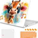 Mektron Case for 2026 MacBook Neo 13-inch A18 Pro chip A3404 Laptop Cover with 13-inch (Diagonal) Liquid Retina Display+ Keyboard Cover+ Screen Protector, Cute Giraffe