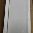 Joyfolk White Marble Threshold 4x36x5/8 Inch Marble Window Sill Shower Curb Top Tile Door Transition Bathroom Vanity Backsplash for Shower Pan System Jambs Fireplaces (Modern Style)