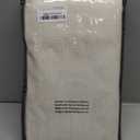 100% Blackout Shield Linen Blackout Curtains for Bedroom 84 Inches Long, Back Tab/Rod Pocket Living Room Drapes, Thermal Insulated Blackout Curtains 2 Panels Set, 50" W x 84" L, Cream