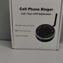 iGuerburn Loud Cell Phone Ringer Amplifier for Seniors & Hearing Impaired, 116dB External Ringer for Cell Phone with Dual Alert, Bluetooth 5.3 Speakerphone Dedicated Answer/End Call