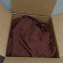 Chestnut Brown 96 Inch Blackout Pinch Pleated Curtains 2 Panel Set for Living Room Darkening Thick Linen Textured 100% Black Out Drapes 96 Inches Long Pinch Pleat Light Blocking Bedroom Rust Maroon