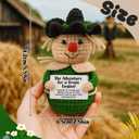 Inspirational Graduation Gift Crochet Scarecrow | Sentimental Congrats Grad Keepsake for Her Him, Class of 2025 - Handmade Yarn Figure with 'Adventure Begins' Card for New Journey, Son, Daughter
