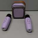 2025 Newest Mini Karaoke Machine for Kids Girls & Boys - Portable Bluetooth Speaker with 2 Wireless Microphones - Kids Birthday Gifts for Ages 4-10 - Kids' Instrument Accessories - Purple