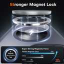 TOCOL for iPhone 16 Pro Max Case, Compatible with Magsafe, Full Camera Protection, Drop Protection, Magnetic Translucent Matte Back Bumper Phone Case for 16 Pro Max 6.9-Inch (Black)