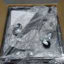 3-Tier Rolling Serving Bar Cart, Wood and Metal Kitchen Island Storage Cart with Wheels, Multifunction Utility Cart Storage Rack for Home, Kitchen, Bar, Dinning Room, Living Room (Brown)