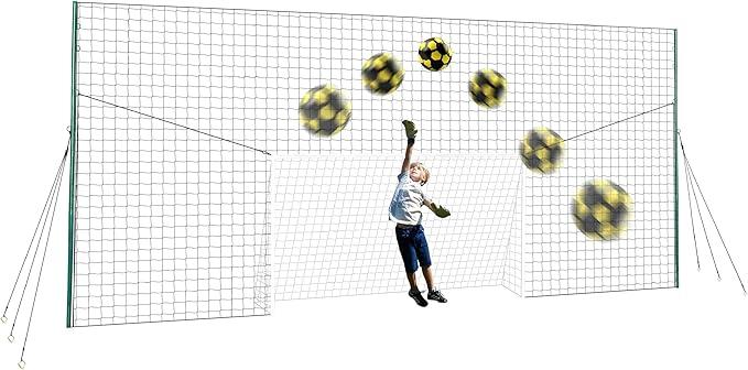 Open Goaaal 3-in-1 Soccer Training Rebounder & Goal Backstop Net - Soccer Goal for Volley, Passing, Solo Training - Outdoor Sports, Backyard Games