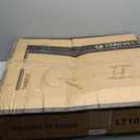 Floor Mobile TV Stand with Power Outlet, Rolling TV Cart for 27-65 Inch OLED LED Monitors, 6 Levels of Height Adjustment, Ambient Lighting on The Bottom Wheels Holds up to 88lbs, 400x400mm (White)