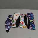 4 Pcs Swimming Headbands for Kids, Adjustable Swimming Ear Protection Bands Cute Cartoon Waterproof Swim Headbands for Boys Swimmers Age 1-5, Head Circumference 17.3-20.5 Inch