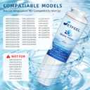 WRF555SDFZ FMM-2 WRF535SWHZ WRX735SDHZ WRMF3636RZ WRX735SDBM WRF555SDHV WRFF3436RZ WRF535SWHV Refrigerator Water Filter For Whirlpool, Fit Maytag Mfi2570fez Msd2651heb Replacement 3PK