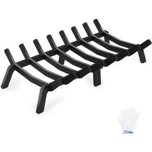 Fireplace Grates 24 Inch - Heavy Duty Steel Fireplace Rack | Fireplace Log Holder for Indoor & Outdoor | Fire Place Grate| Fireplace Racks for Inside Fireplace| Large Firewood Grate| Easy Assembly
