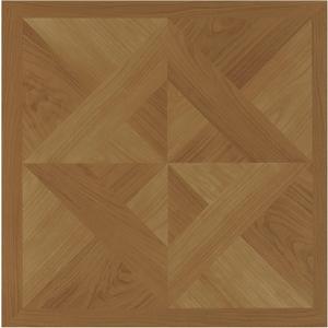 Nexus Self Adhesive 12-Inch Vinyl Floor Tiles, 20 Tiles - 12" x 12", Light Oak Diamond Parquet Pattern - Peel & Stick, DIY Flooring for Kitchen, Dining Room, Bedrooms & Bathrooms by Achim Home Decor
