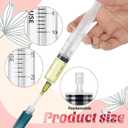 Geiserailie 6 Packs Perfume Refill Tools Kit with Soft Plastic Tube Small Perfume Decanter Kit Extractor for Ink, Pen, Printer Filling, Refillable Liquid Dispensing and Measuring (Clear, 10ml, 20ml)