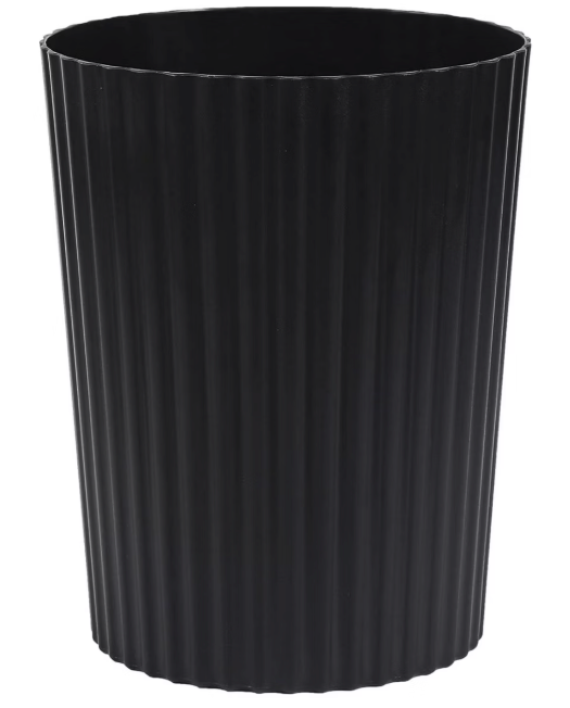 Black Trash Can