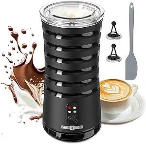 Milk Frother, Paris Rhne 4-in-1 Milk Steamer and Frother, Hot & Cold Foam Milk Warmer with Temperature Control, Auto Shut-Off Frothers for Coffee, Latte, Cappuccino, Macchiato 