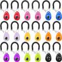 18 Pieces Dog Training Clicker, Pet Behavioral Training Clickers with Wrist Strap for Dogs Cats Puppy Birds Horses(Multicolor)