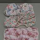 Babygoal Baby Girl Swim Diapers 3 Pack for 8M-3T Babies and Toddlers, Reusable Adjustable Washable for Swimming Lessons-Flower (Large, 01 Rose & Peach Blossom)