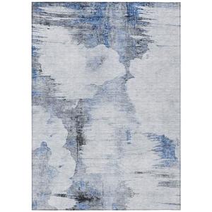 Addison Rugs Chantille ACN710 Blue 5' x 7'6" Indoor Outdoor Area Rug, Easy Clean, Machine Washable, Non Shedding, Bedroom, Entry, Living Room, Dining Room, Kitchen, Patio Rug