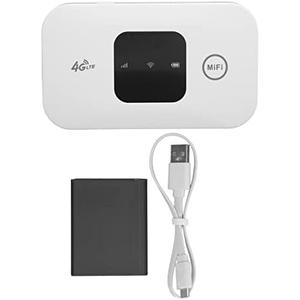 Portable Device, High Speed White Portable Small 4G Mobile Hotspot Router for Phone Laptop Desktop Tablet