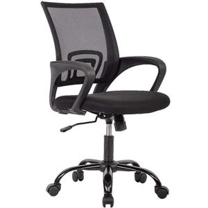 BestOffice Office Chair Ergonomic Cheap Desk Chair Mesh Computer Chair Lumbar Support Modern Executive Adjustable Stool Rolling Swivel Chair for Back Pain (Black) (1 Pcs)