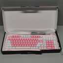 AULA 99 Key Keyboard, Wireless Gaming Keyboard Bluetooth Computer Keyboards Creamy Cute with Number Pad RGB Backlit Tri-Mode BT/2.4GHz/USB-C - Pink