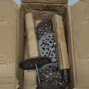 OwnMy Set of 2 Cast Iron Garden Hose Guide Stakes Heavy Duty, Decorative Garden Hose Guide Spikes for Lawn Yard Outside Plants Protection - Keeping Hoses Away from Flower Beds, Turtle Pattern (10.4 Inch)