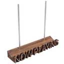 WodGod Now Playing Vinyl Record Stand Wall Mount,Wooden Vinyl Record Holder Display,Now Playing Record Player Holder,Vinyl Stand for Albums