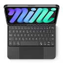 edaiser Swivel Keyboard Case for Apple iPad mini 6th 7th Gen a17 Pro, Compact Bluetooth Keyboard with RGB Backlit Trackpad - Kids Student Designed, 360 Degree Rotatable Protective Cover, Black