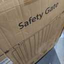 Wide Baby Gate for Stairs 29.8-53.4 Inch Pressure Mounted, Auto Close Child Baby Gates for Doorways No Drill, Walk Through Dog Gate Indoor for The House, White