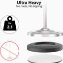 Nickel Bath Hand Towel Holder Stand,Stainless Steel 16 Inch Free Standing Towel Rack,Heavy Weight Towel Bar for Bathroom Vanity Countertop &Kitchen