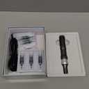 Microneedle Derma Roller Pen for Home Use - Microneedle Skin Care Tool for Men Women Home Use (Black)