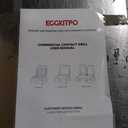 EGGKITPO Commercial Dual Panini Press with 2 Flat Plates Electric Panini Grill with Temperature Control and Handle 19.5" 9.4" Large Cast Iron Sandwich Maker for Kitchen Business 110V 3400W