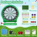 6FT Inflatable Dartboard, Outdoor Games Kick Darts Soccer Darts