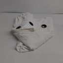 jinchan White Semi Sheer Linen Curtains 90 inch Length 2 Panels Set Grommet Light Filtering Living Room Curtain Panles Home Office Minimalist Decor Farmhouse Boho Burlap Textured Curtains 50 Inch Wide