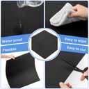Frienda 12 Pcs 2ft X 2ft Drop Ceiling Tiles PVC Smooth Ceiling Panel Easy Drop in Installation for Waterproof Washable and Fire Rated to Prevent Breakage (Black)
