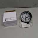 Tinload 4.3" No Ticking Analog Alarm Clock,Silent Readable for Seniors,Easy to Set,Gradual Rise Alarm,Big Numbers,On/Off Switch on Side,Gentle Wake,Snooze,Lighted on Demand,Battery Operated,Black