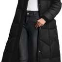 Fengbay Long Puffer Coat Women Down Jacket Parkas Waterproof Warm Long Winter Coats for Women With Hood (Black, S)