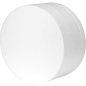 Crafare 13.6 Inch Large Foam Circles for Crafts 7 Pack 1 Inch Thick Round Polystyrene Discs White for Wedding Holiday Modeling Sculpting School DIY Projects