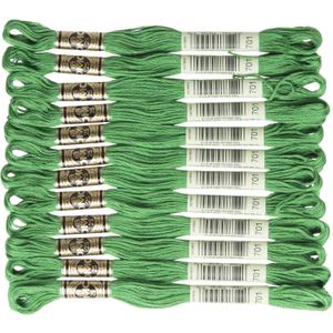 DMC 6-Strand Embroidery Cotton Floss, Light Christmas Green