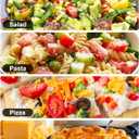 Geedel Vegetable Cutter, Onion Cutter Pro Food Chopper, Kitchen Vegetable Slicer Dicer Cutter Grater, Veggie Chopper with container for Salad Onion Potato Carrot (4 in 1, White)